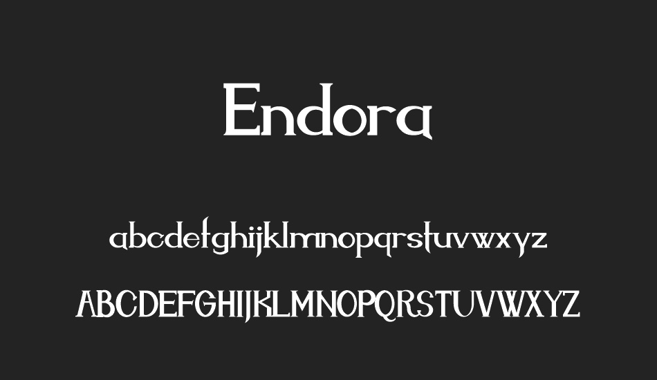 Endora font