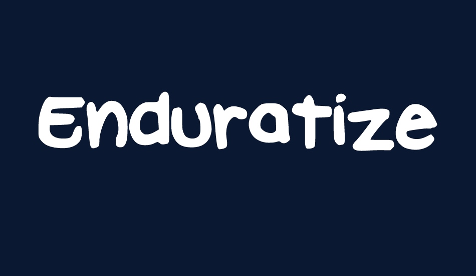 Enduratize font big