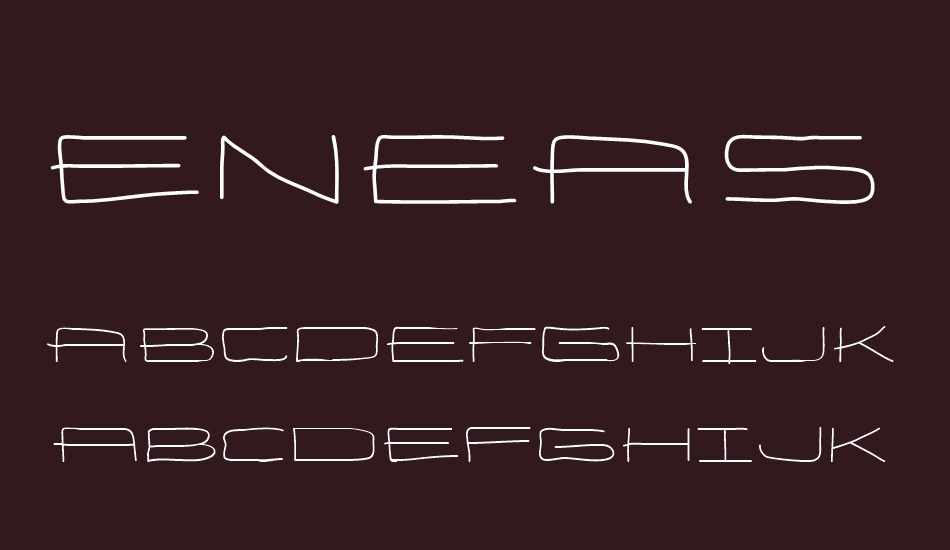 eneas-expanded-regular font