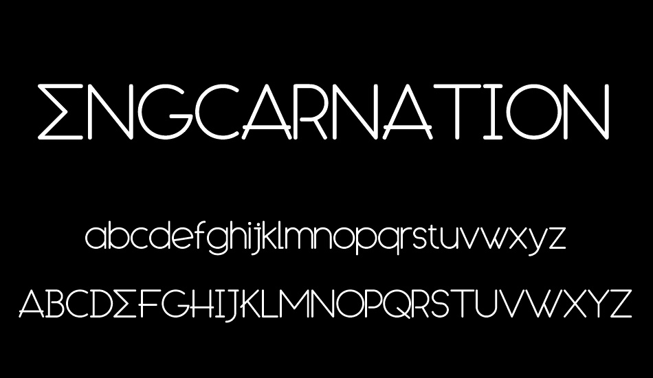 ENGCARNATION font