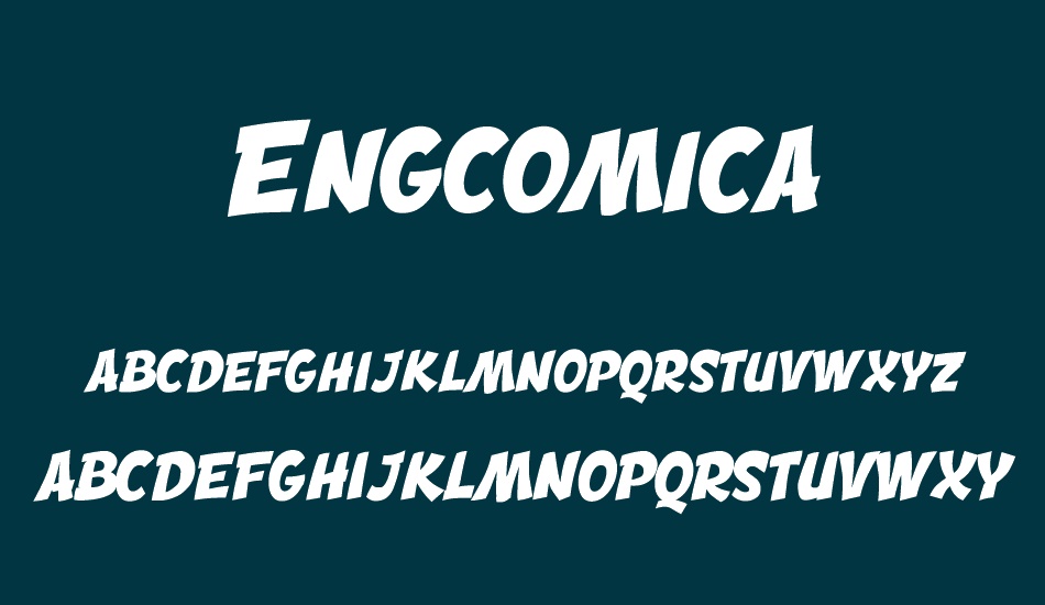 engcomica font