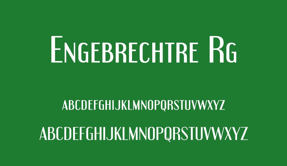 Engebrechtre Rg font