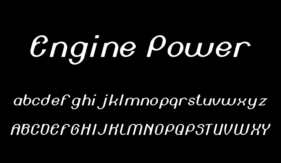 Engine Power font