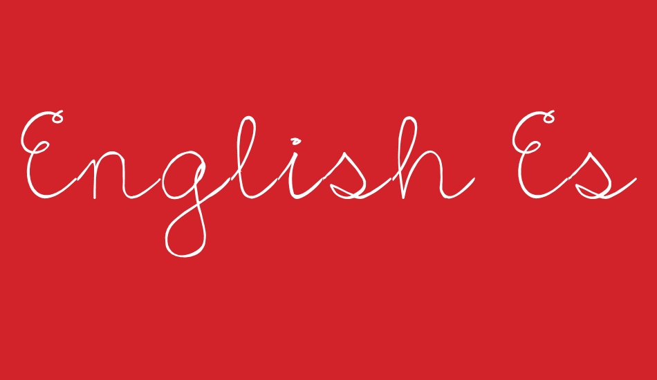 English Essay font big