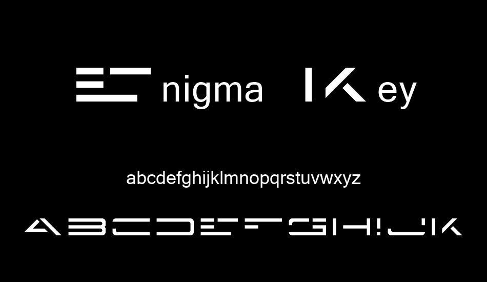 Enigma Key font