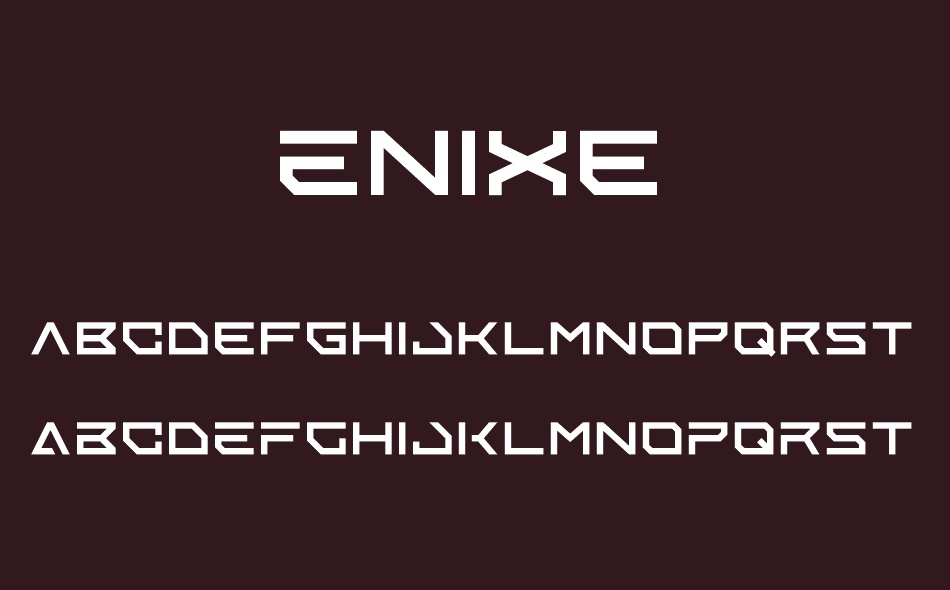 Enixe font