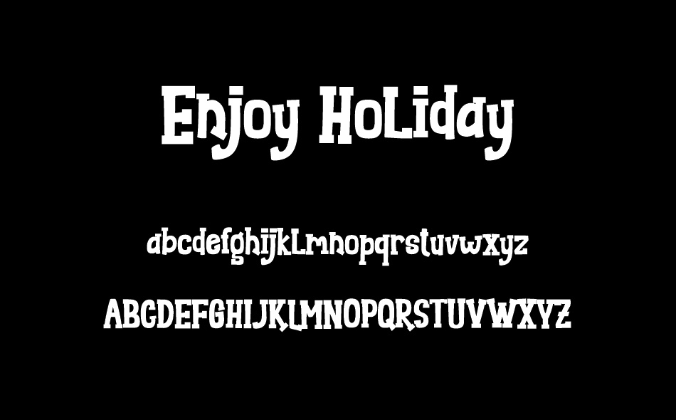 Enjoy Holiday font