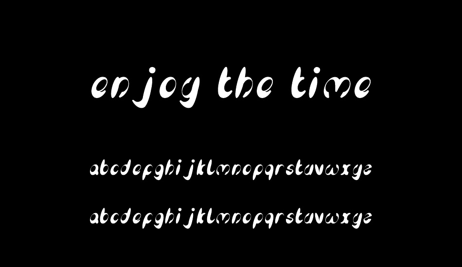 enjoy the time font