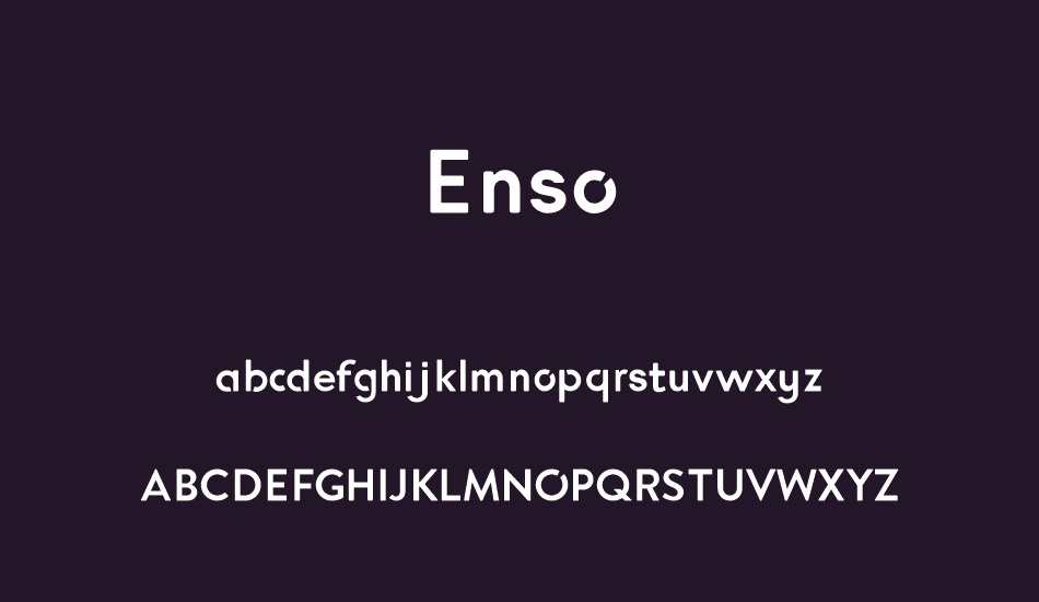 Enso font