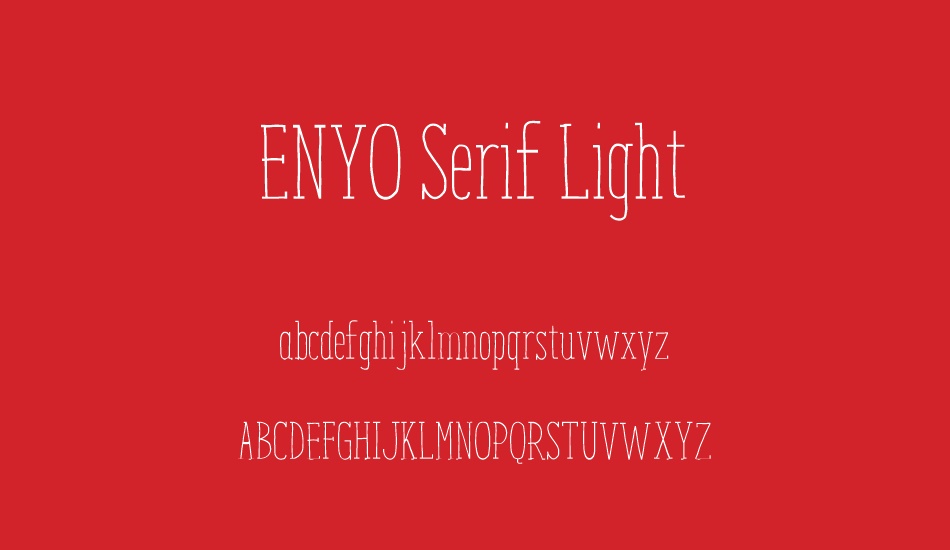 enyo-serif-light font