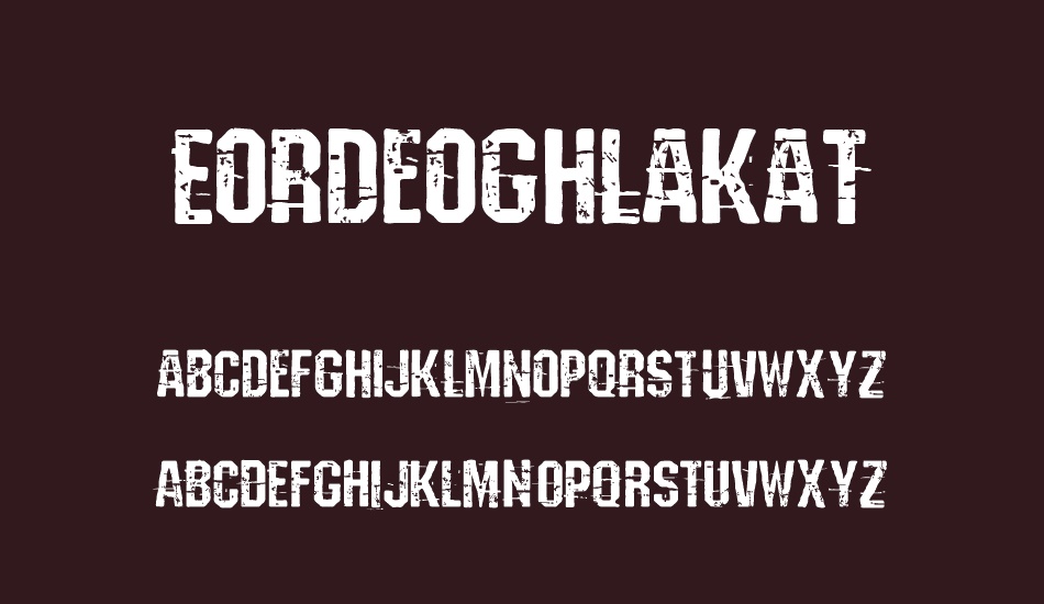 Eordeoghlakat font