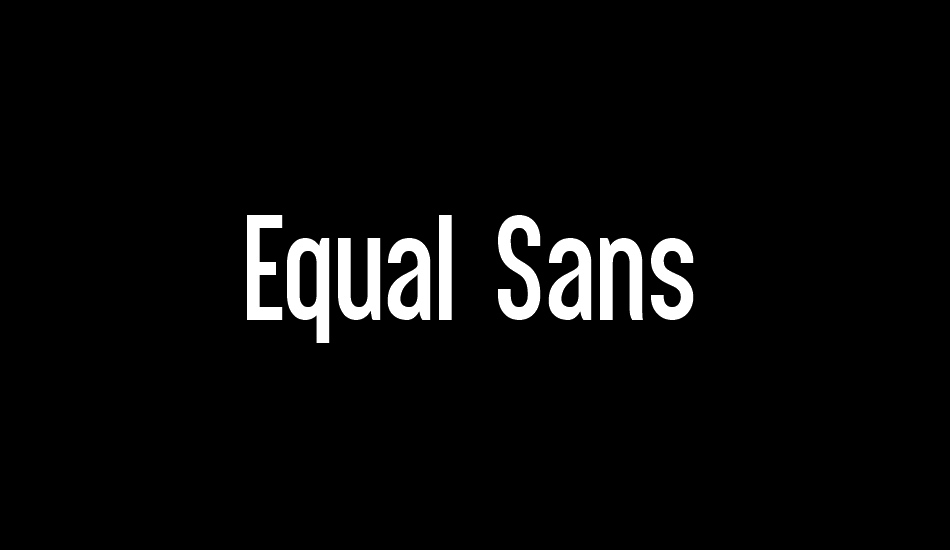 equal-sans-demo font big