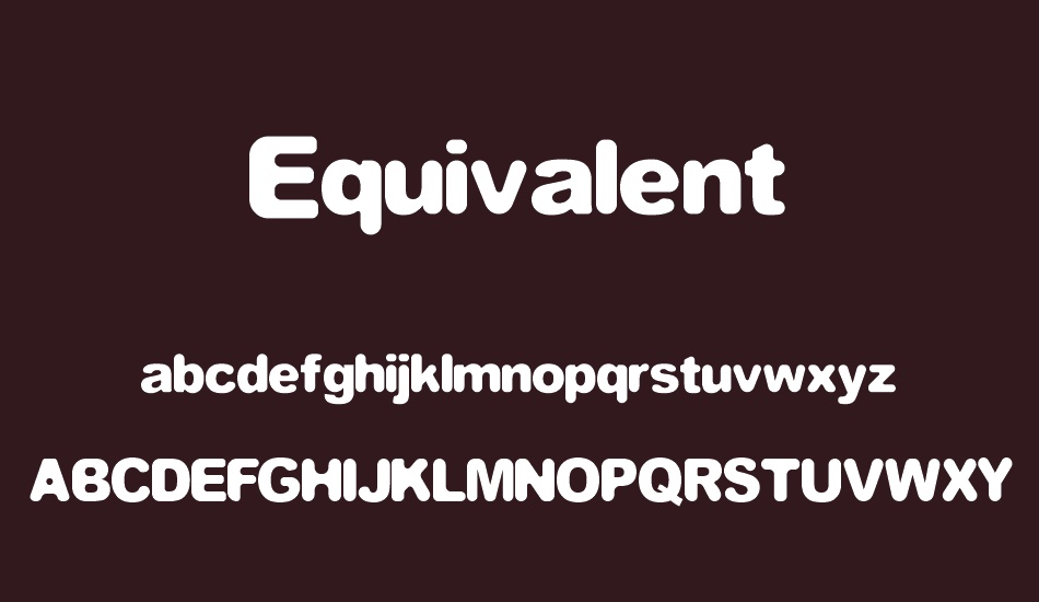 Equivalent font