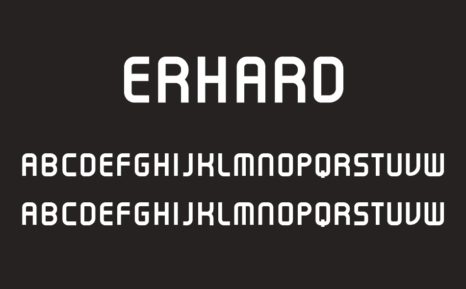 Erhard font