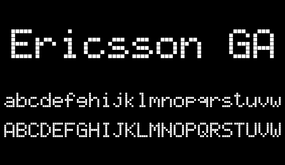 Ericsson GA628 font