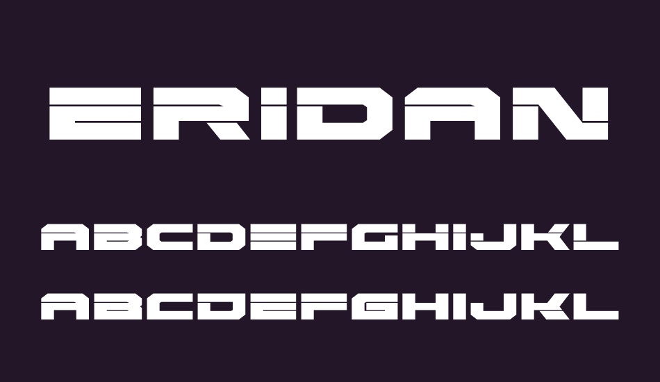 Eridanus font