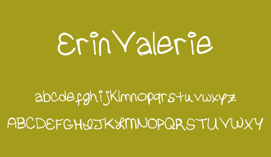 ErinValerie font