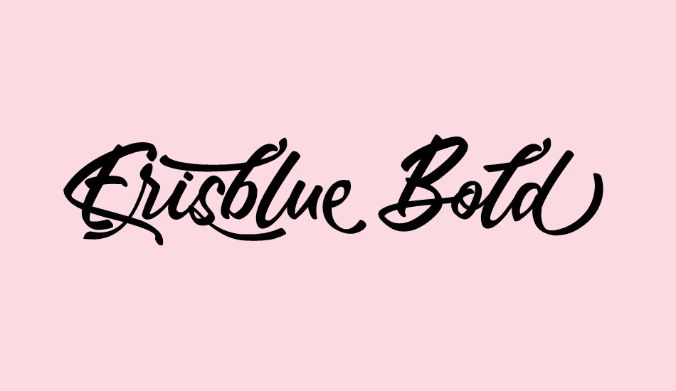 Erisblue Bold font big