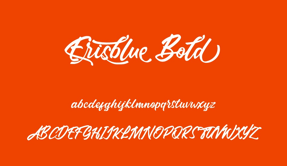 Erisblue Bold font