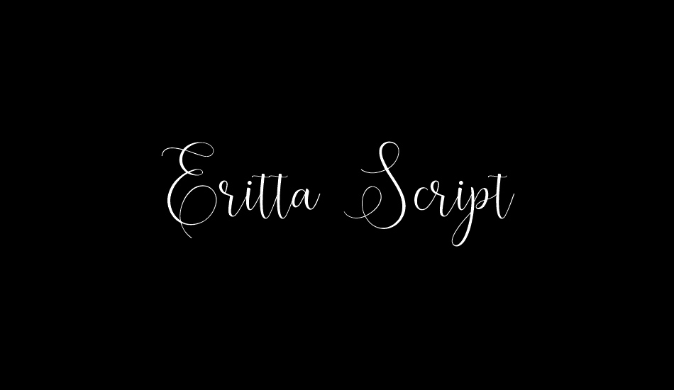 Eritta Script font big