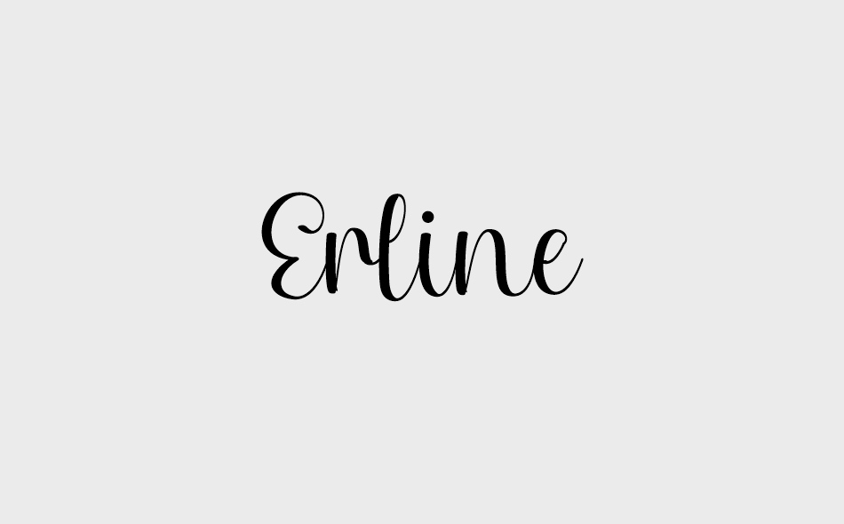 Erline font big