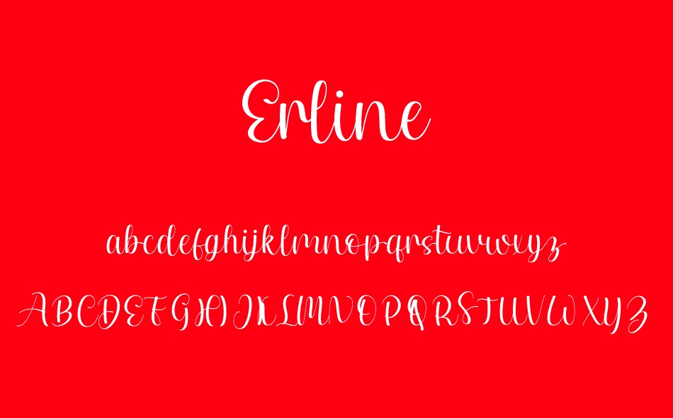Erline font