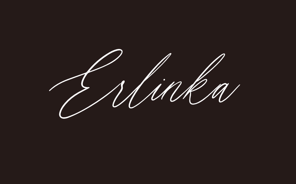 Erlinka Hillary font big