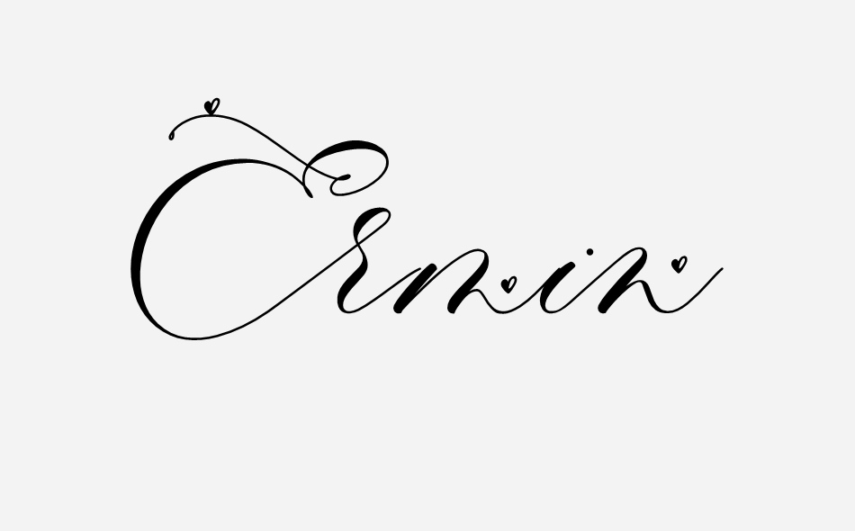 Ermin Sweet Love font big