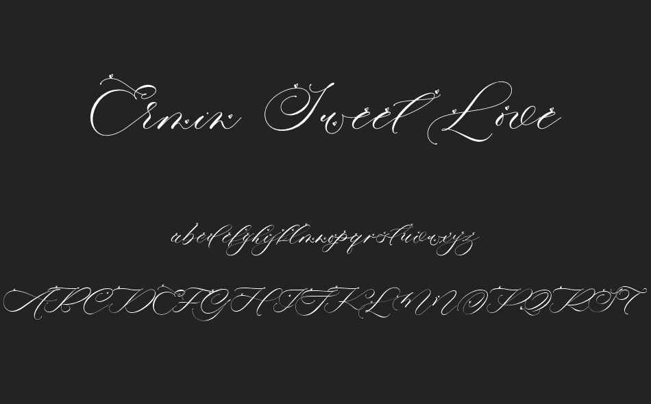 Ermin Sweet Love font