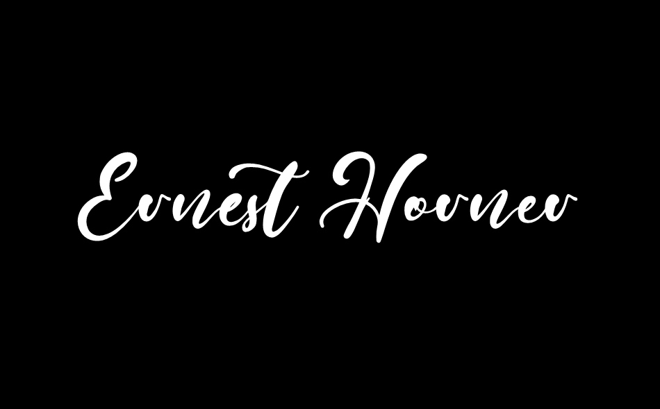 Ernest Horner font big