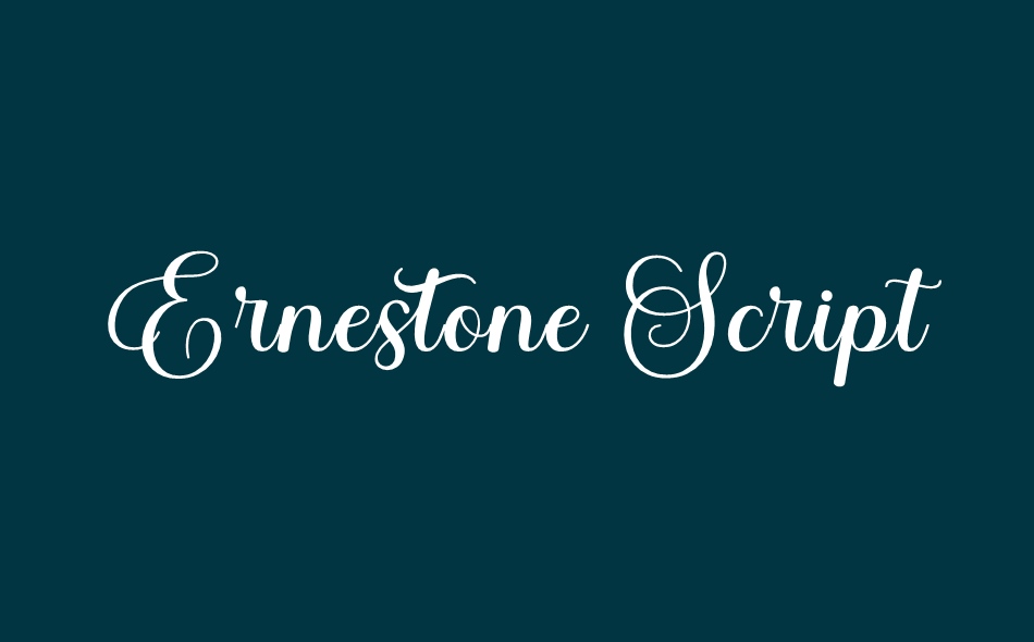 Ernestone Script font big