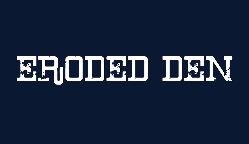 Eroded Denim font big