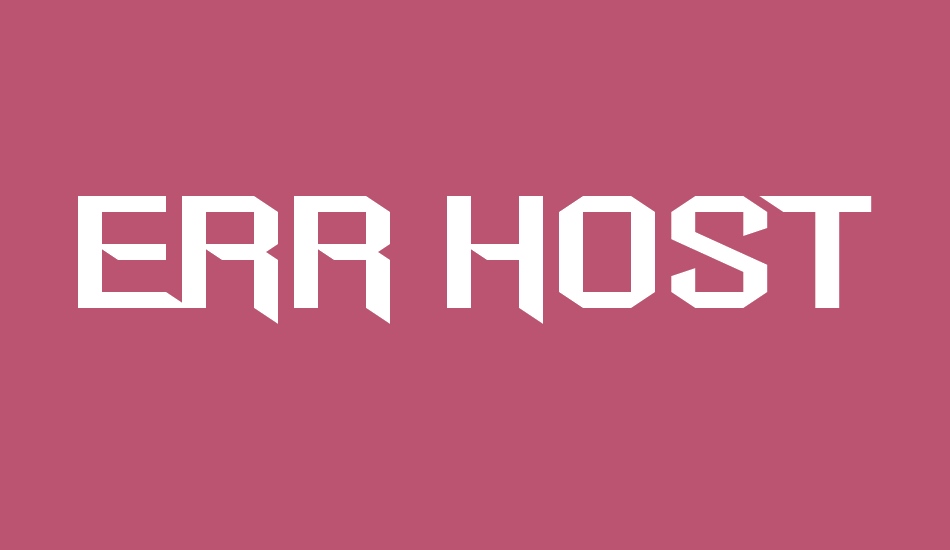 Err Hostess font big