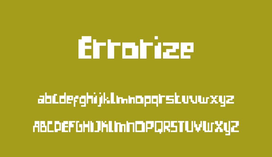 Errorize font