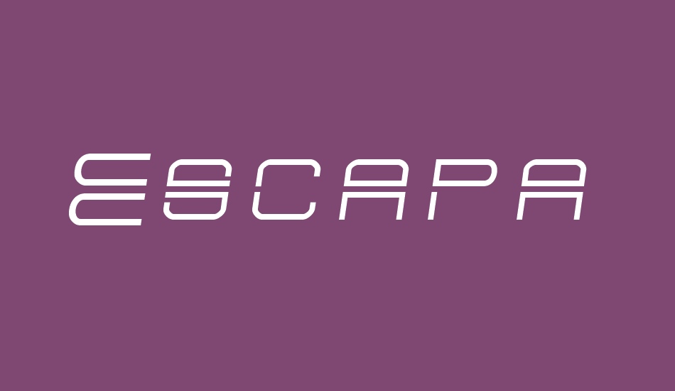 Escapade font big