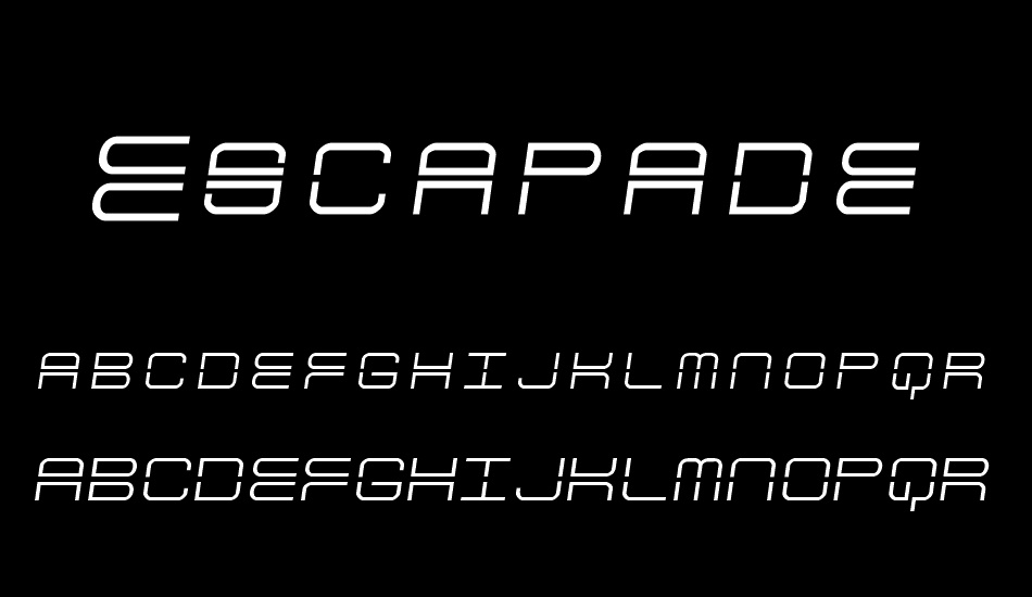 Escapade font