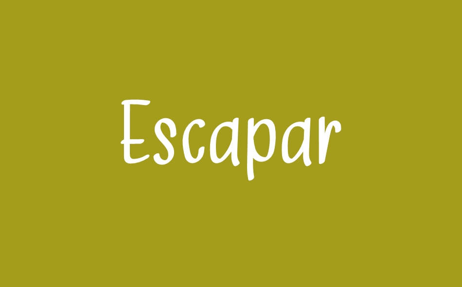 Escapar font big