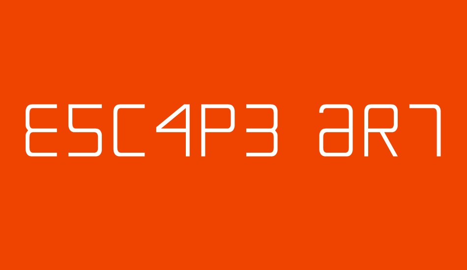 Escape Artist font big