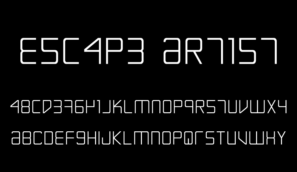 Escape Artist font