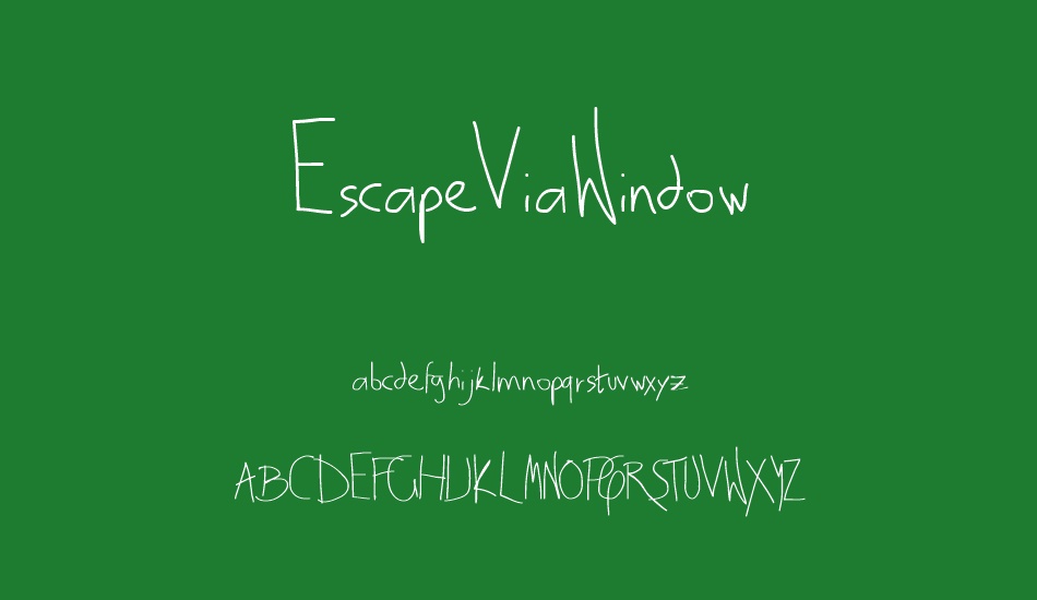 EscapeViaWindow font