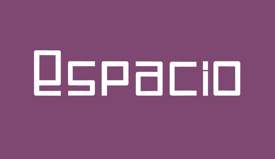 Espacio Cuadrado font big