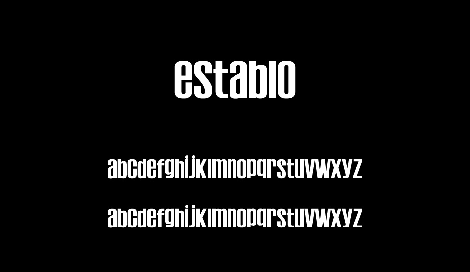Establo font