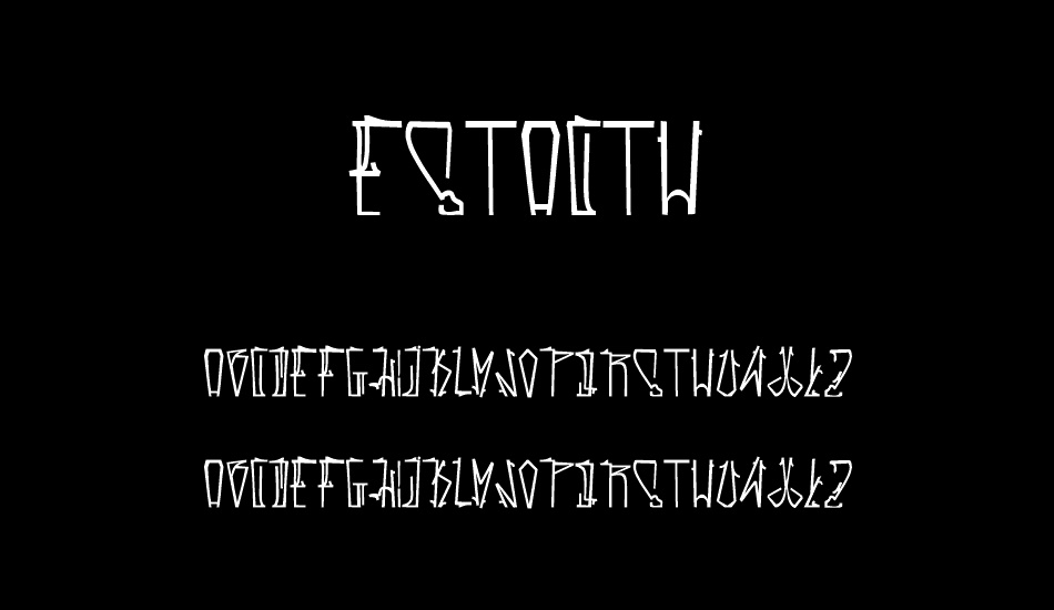 Estactu font