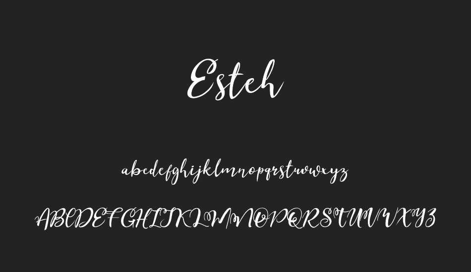 Esteh font