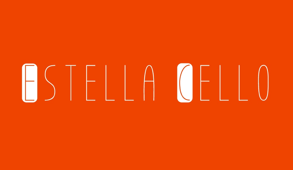 Estella Cello font big