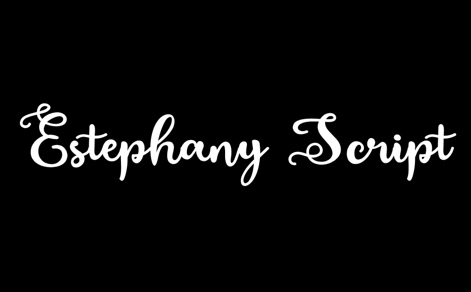 Estephany Script font big