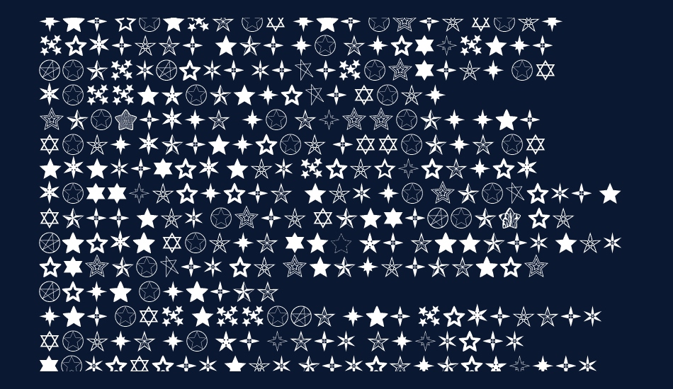 Estrellass TFB font 1