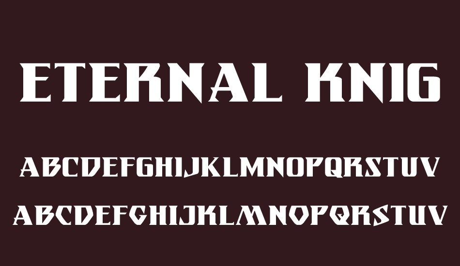 Eternal Knight font