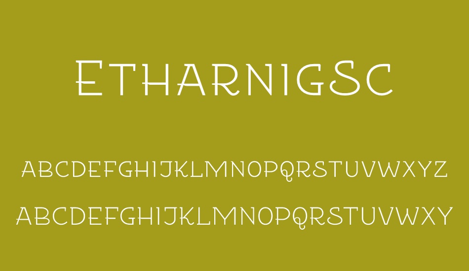 EtharnigSc font