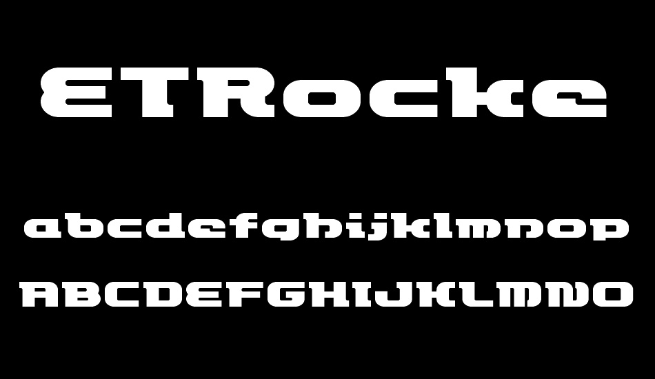ETRocketype font